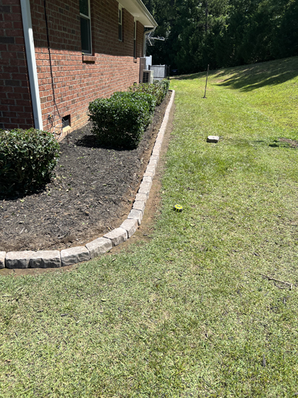 Total Lawn Care Landscaped Bed Border Installation