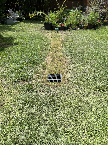 Total Lawn Care Drainage Solution AFTER shot