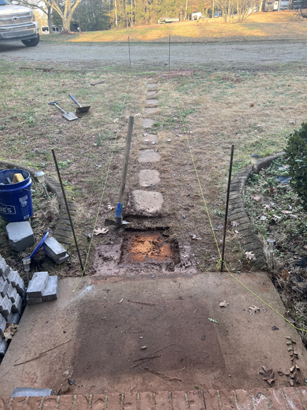 Total Lawn Care Walkway BEFORE shot